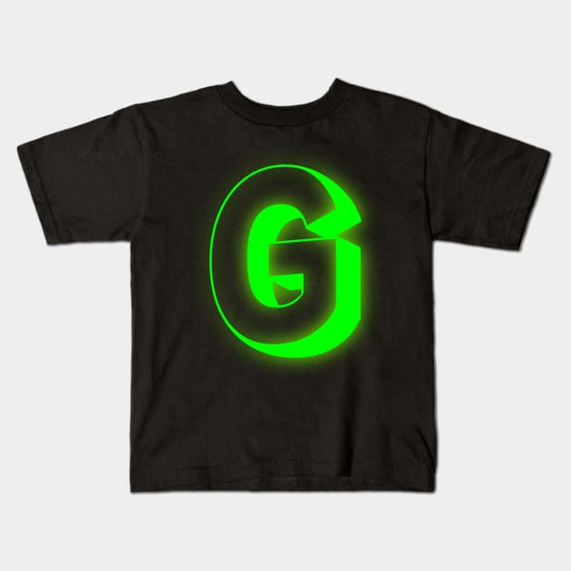 Letter G Letter Art Kids T-Shirt by EKSU17